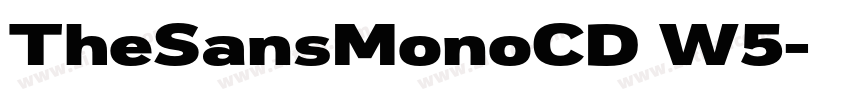 TheSansMonoCD W5字体转换